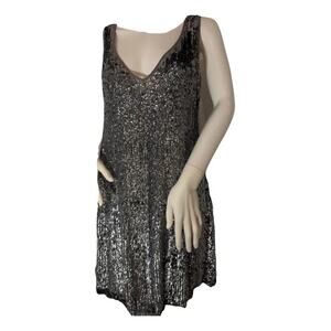 Basix Glitter mid-length dress